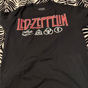 Led Zeppelin Black Short Sleeve Tee